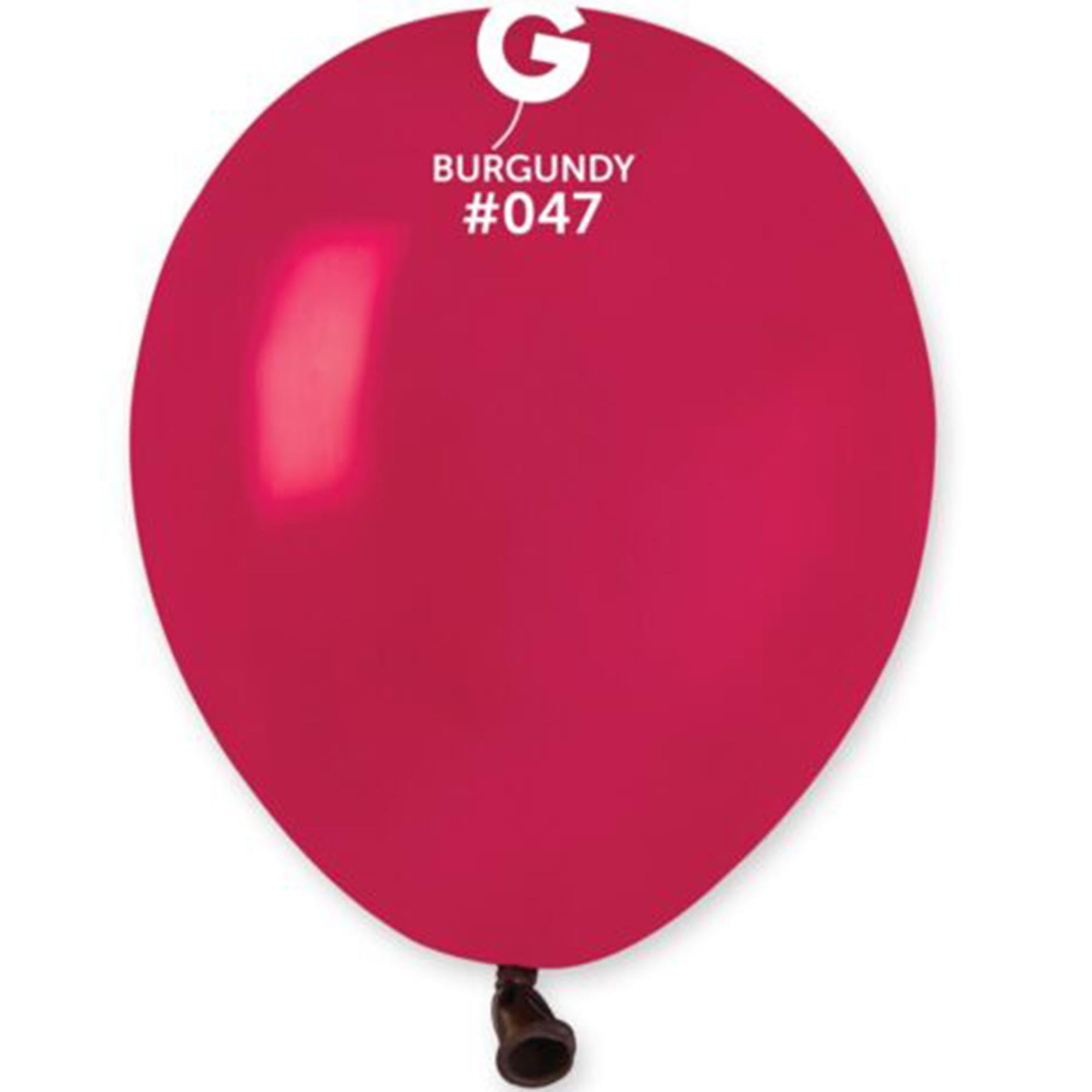 Gemar - 5 Burgundy Latex Balloons #047 (100pcs) - Walmart.com