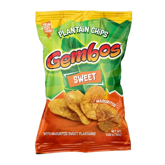 Gembos Plantain Chips Sweet/Maduro 24-Pack, 5.29oz