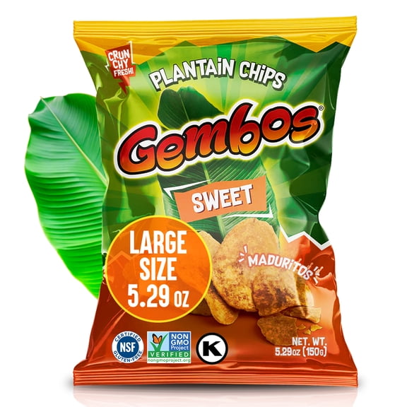 Gembos Sweet Maduritos Plantain Chips, 5.29 oz, 1 Pack