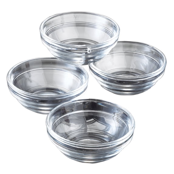 Gemco Clear Glass Prep Bowl Set 2 oz