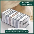 thumbnail image 1 of Gemdeck Clothes Drawer Organizers Mesh Drawer Divider with Handle, 12 Grids, 1 of 6