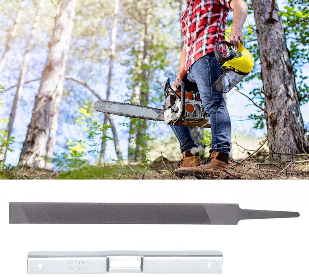 Gemegraclee 2pcs Chain Saw Sharpener Depth Gauge with Flat File for