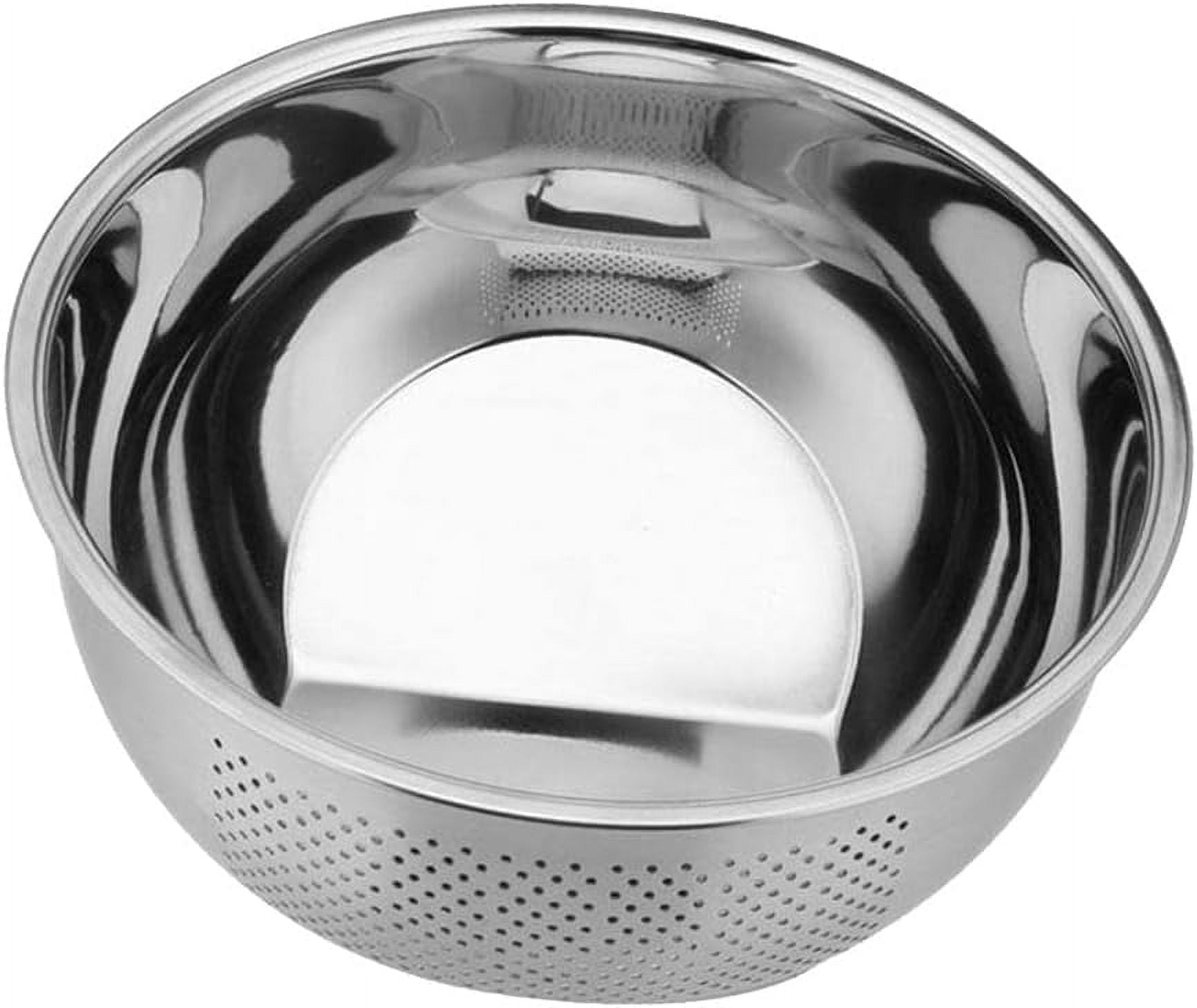 Gemegraclee Stainless Steel Rice Washing Bowl, 3-In-1 Colander and ...