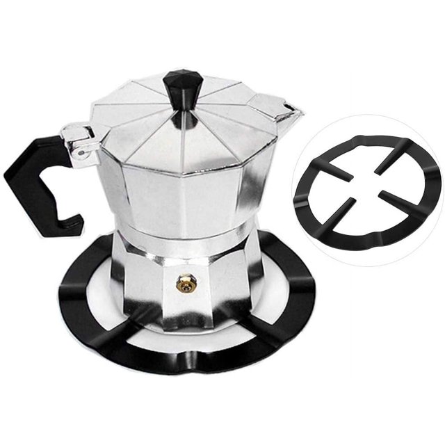 Gemegraclee Stove Support Rack, Black Cast Iron Wok Support Ring, 5.2in