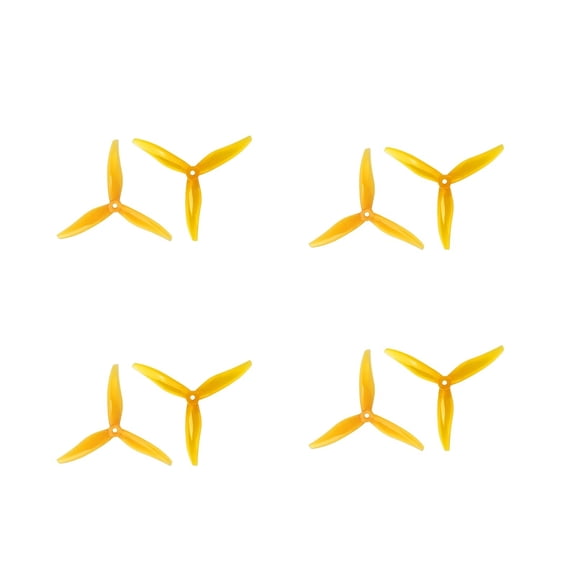 Gemfan 5129 YUKI 5-Inch 3-Blade Propellers – FPV Racing Drone Prop Set for 2306/2207 Motors, Polycarbonate, 2 Bags (8 Props Total)