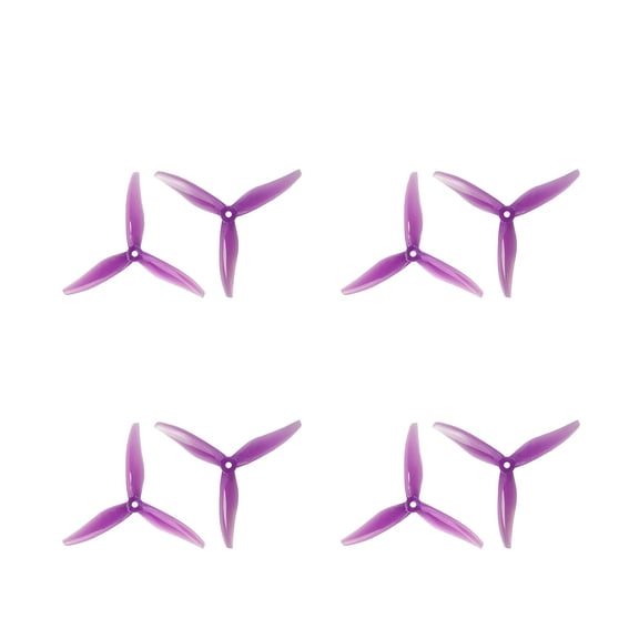 Gemfan 5129 YUKI 5-Inch 3-Blade Propellers – FPV Racing Drone Prop Set for 2306/2207 Motors, Polycarbonate, 2 Bags (8 Props Total)