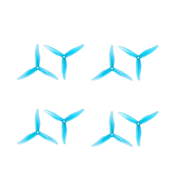 Gemfan 5129 YUKI 5-Inch 3-Blade Propellers – FPV Racing Drone Prop Set for 2306/2207 Motors, Polycarbonate, 2 Bags (8 Props Total)