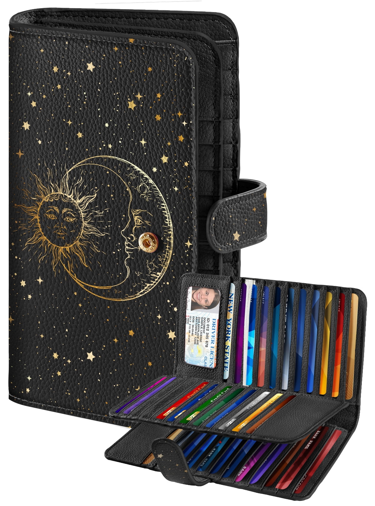 Gemfits 46 Slots Credit Card Holder for Women Ladies Female Teen Girls ...