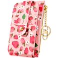 thumbnail image 1 of Gemfits Credit Card Holder Wallet for Women ardholder Wallets Organizer Purse Girly Aesthetic Cute Small for Ladies Teen Girls,Strawberry, 1 of 6