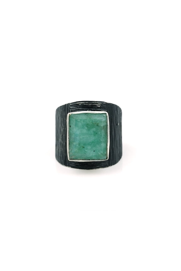 1.95 Ct. Emerald Cut Emerald Solitaire Ring in 925 Sterling Silver for Anniversary Size 5 US