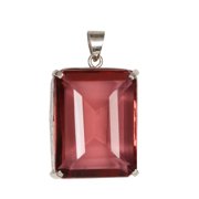 Gemhub 80ct Emerald Brown Alexandrite Gemstone Pendant 925 Silver June Birthstone Pendant for Women