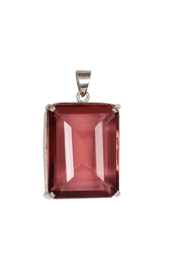 80ct Emerald Brown Alexandrite Gemstone Pendant 925 Silver June Birthstone Pendant for Women