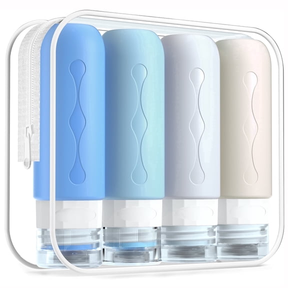 Mrsdry Travel Bottles for Toiletries, Tsa Approved, Travel Size Containers, BPA Free Leak Proof Tubs Refillable Liquid Accessories for Cometic Shampoo and Lotion Soap