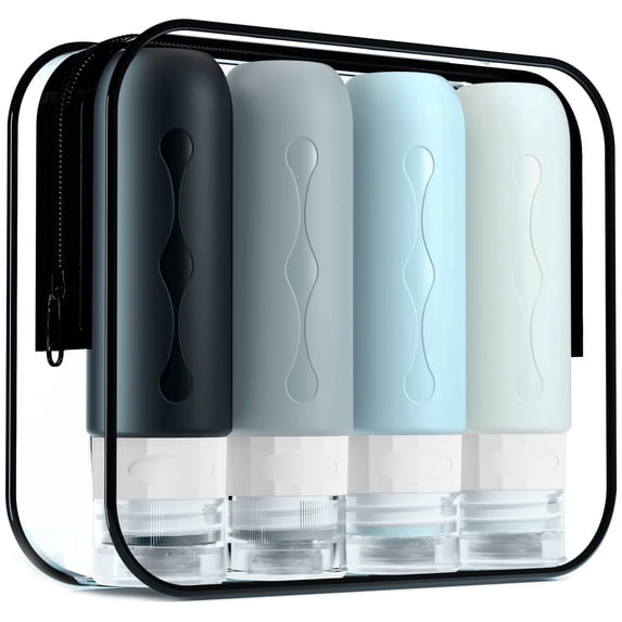 Mrsdry Travel Bottles for Toiletries, Tsa Approved, Travel Size Containers, BPA Free Leak Proof Tubs Refillable Liquid Accessories for Cometic Shampoo and Lotion Soap