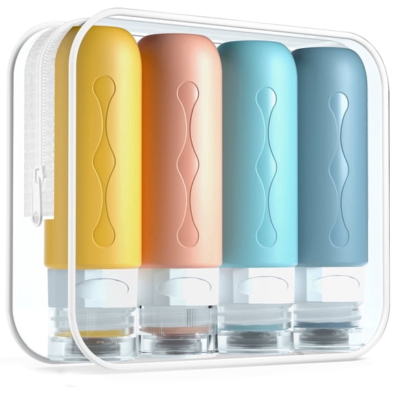 Mrsdry Travel Bottles for Toiletries, Tsa Approved, Travel Size Containers, BPA Free Leak Proof Tubs Refillable Liquid Accessories for Cometic Shampoo and Lotion Soap