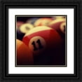 thumbnail image 1 of Gemignani, Joe 12x12 Black Ornate Wood Framed with Double Matting Museum Art Print Titled - Billiard Balls III, 1 of 4