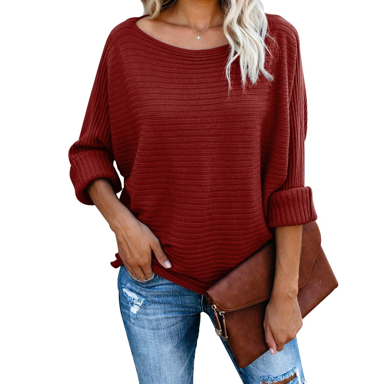 Long Sleeve Dolman Sweater 