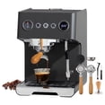 thumbnail image 1 of Gemilai G3028A Espresso Machine, 15 Bar Professional Coffee Maker with Adjustable OPV & Automatic Milk Frother, PID Temperature Control, 57oz Tank, 550ml Boiler for Cappuccino, Latte Grey, 1 of 8