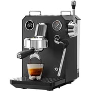 Gemilai G3006 Owl Home Espresso Machine, 58mm Commercial Group Head & PID Temp Control, Stainless Steel Coffee Maker for Barista-Quality Latte Art, Cappuccino Dual Data Display Black