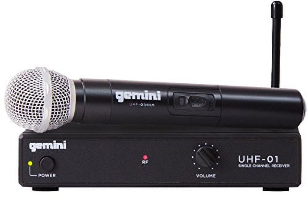 Gemini Sound UHF-01M F3 - Premium Handheld Wireless Microphone with Dynamic Range, Ideal for Stage Performances, Conferences, and Events