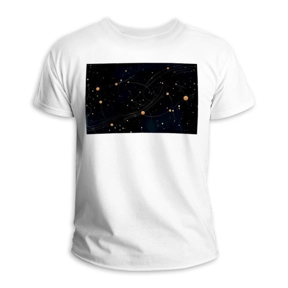 Gemini 100% Cotton White T-Shirt for Men and Women - Basic Tee in Classic Design and Comfortable Fit - Short Sleeve Shirt for Everyday Wear - Multiple Sizes Available