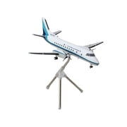 طائرة تجارية من طراز Saab 340A Eastern Express/Bar Harbor N407BH بيضاء مع خطوط زرقاء طراز Gemini 200 Series 1/200 Diecast من إنتاج GeminiJets