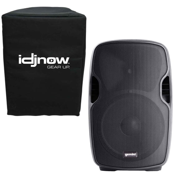 Gemini AS-1200P Active Speaker with 12" Woofer & Free IDJNow Speaker Cover