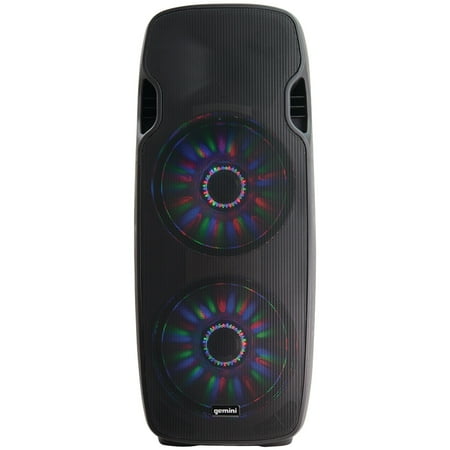 Gemini - Dual 15" 2000W 2-Way PA Speaker - Black