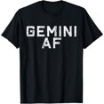 thumbnail image 1 of Gemini Astrology Birthday Gift Sign T-ShirtBrand clothing, men and women can wear, black, white, gifts., 1 of 4