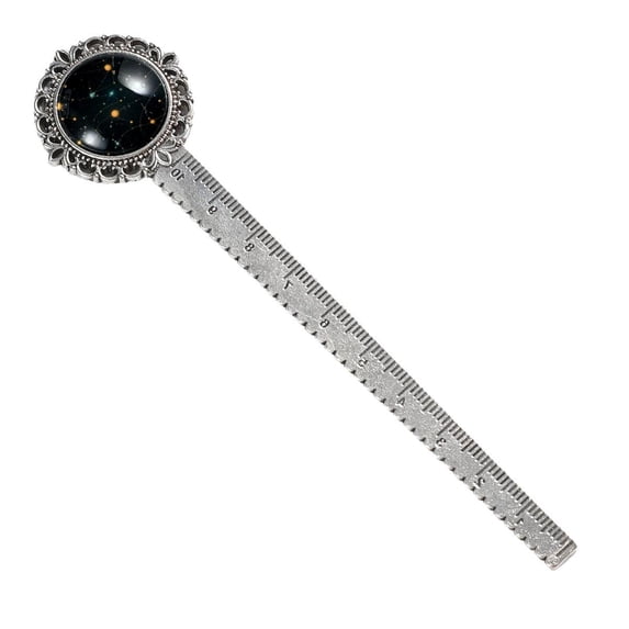 Gemini Book Lovers' Delight: Vintage Silver Lace-Edged Bookmark - a Must-Have Book Accessory for Reading Enthusiasts