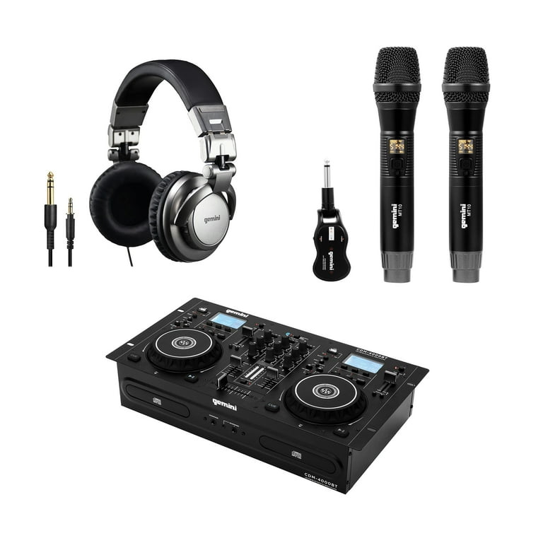 gemini CDM-4000 DJコントローラー ワークステーション Pro Bluetooth Controller Audio Media Players Mixer DJ