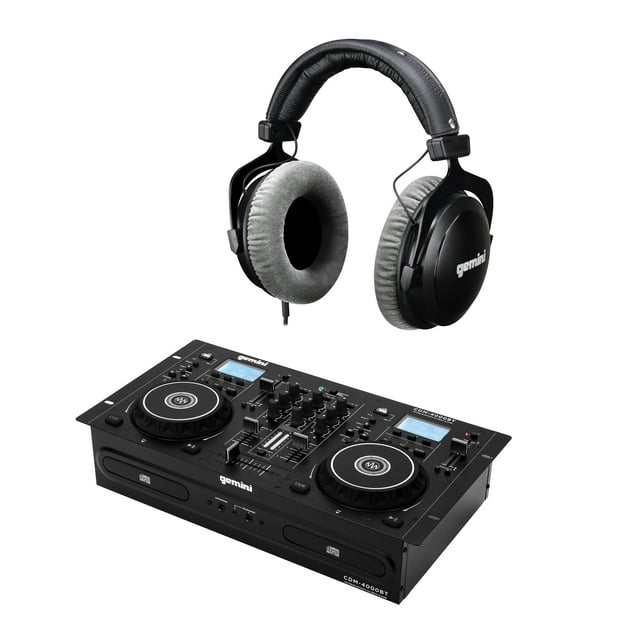 Gemini CDM-4000BT CD/Mixer Combo Player with Bluetooth Input & DJX-1000 ...