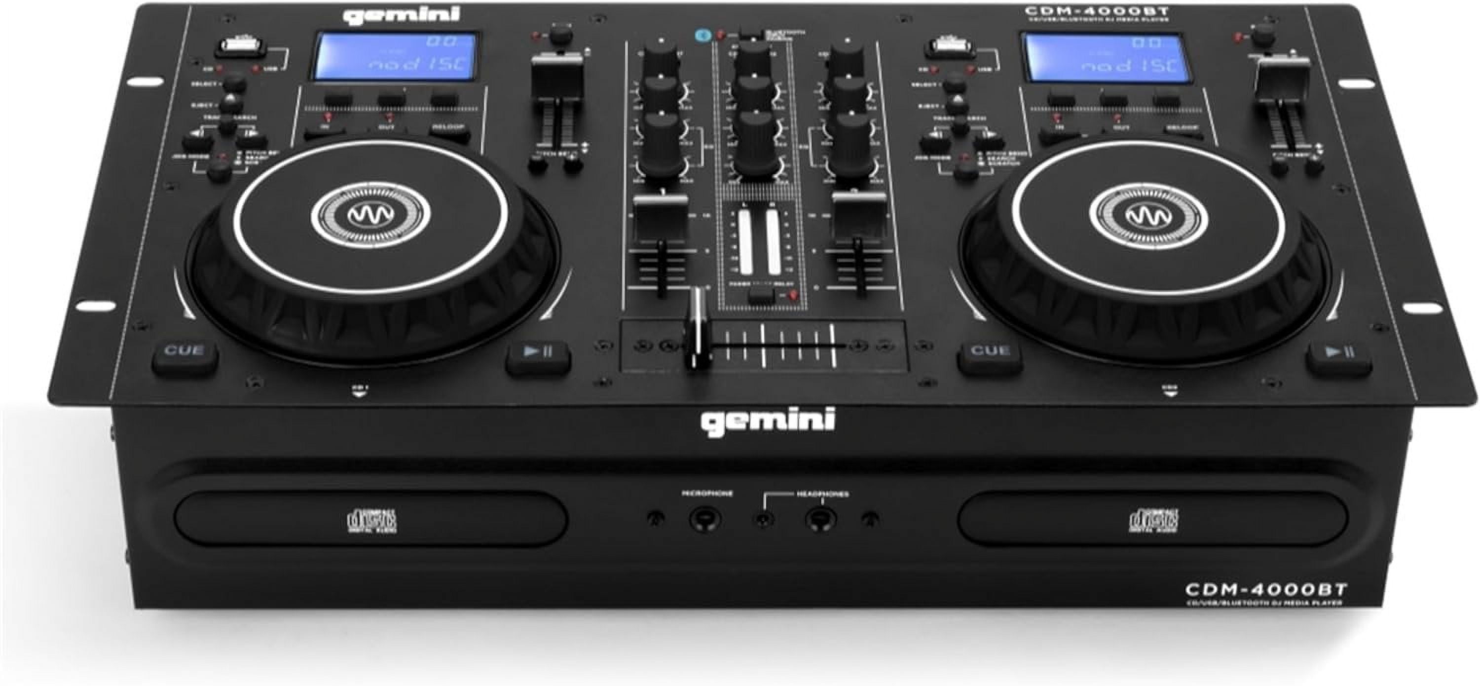 Gemini CDM-4000BT Dual DJ CD/USB Media Player with Bluetooth + Mixer