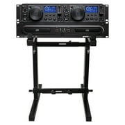 Gemini CDX-2250i DJ Dual Two Deck CD/MP3 Media Player+Adjustable Stand