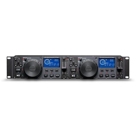 Gemini Sound CDX-2250i Pro DJ Audio Equipment Mountable Dual CD CD-R Media Players USB Input