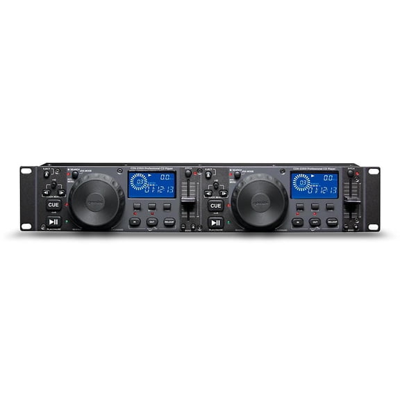 Gemini Sound CDX-2250i Pro DJ Audio Equipment Mountable Dual CD CD-R Media Players USB Input