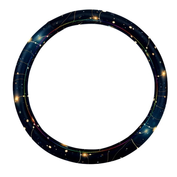 Gemini Constellation 14.5 Inch Printing PVC Leather Car Wheel Cover, Steering Wheel Cover, Auto Accessories