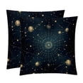thumbnail image 1 of Gemini Constellation Chair Pillow Covers Set of 2 Throw Pillow Decorative Pillows Velvet with Unique Patterns for Various Occasions - Available in 16x16, 18x18, and 20x20 Inches, 1 of 6