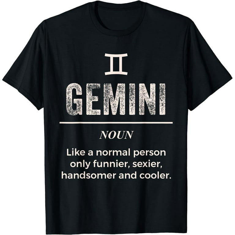 Gemini T-Shirt Funny Vintage Style Gemini Zodiac T-Shirt Gemini T-Shirt Funny Vintage Style Gemini Zodiac T-Shirt