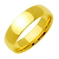 thumbnail image 1 of Gemini Dome Comfort Fit 18K Gold Filled Anniversary Wedding Titanium Rings Width 6mm US 12.5 Valentine's Day Gift, 1 of 5