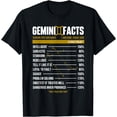 thumbnail image 1 of Gemini Facts - Astrology Zodiac Sign Horoscope T-Shirt, 1 of 4
