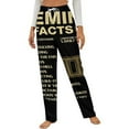 thumbnail image 1 of Gemini Facts Zodiac Sign Astrology Birthday Gift Winter Female Pants Flannel High Waist Women Pants Lady Warm Straight Leg Plush Trousers, 1 of 7