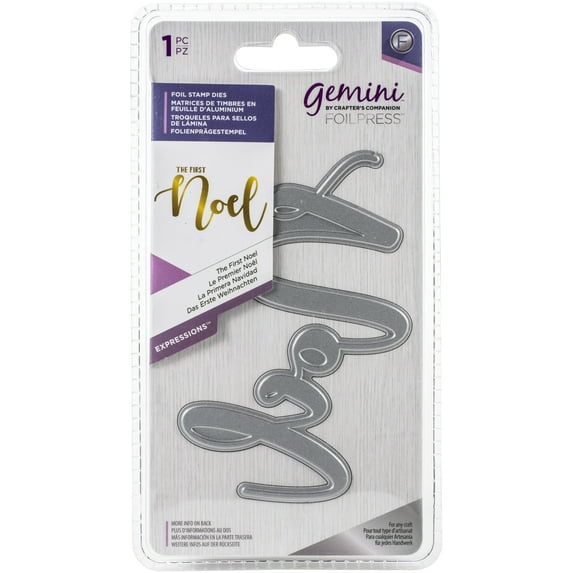 Gemini Foilpress Stamp Die Expressions-The First Noel