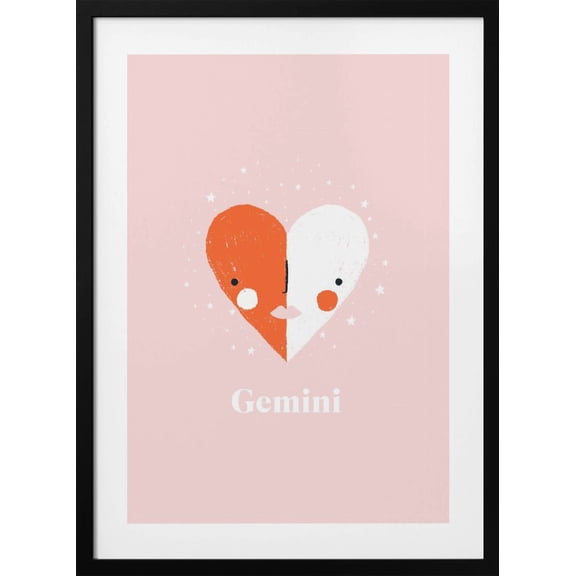 Gemini Framed Art Modern Wall Decor