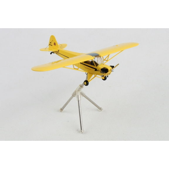 Piper J-3 Cub Light Aircraft Yellow w/Black Stripes "Gemini General Aviation" Series 1/72 Diecast Model Airplane by GeminiJets