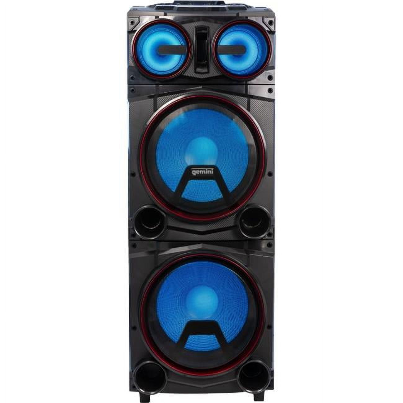 Gemini GMGMAX6000 15 in. Dual Bluetooth Speaker Towers with LED