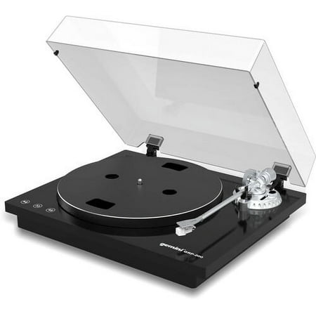 Gemini GRP-200 Professional Belt Drive USB Turntable (2 Speeds 33/45) (Black) [TURNTABLES] Belt Drive, Built-In Preamp, Black, With Usb