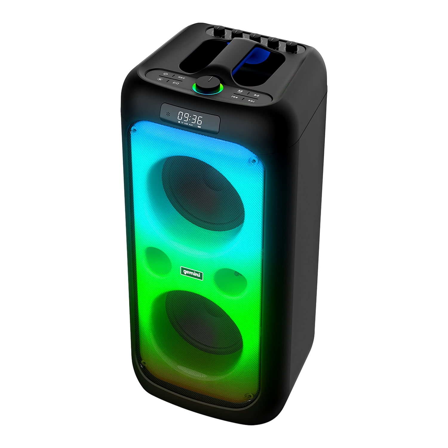 Gemini GGO Series Portable Bluetooth TWS Dual-Woofer Karaoke Boom