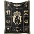 thumbnail image 1 of Gemini Gifts Constellation Blanket Astrology Decor Blanket Lightweight Microfiber Gemini Zodiac Sun and Moon Decor Birthday Graduation Meaningful Gifts Gemini Gifts for Women Men 60"X80", 1 of 6