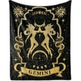 thumbnail image 1 of Gemini Gifts, Gemini Zodiac Blanket 60"X50", Gemini Zodiac Gifts for Women Moon Constellation Throw Blanket Astrology Decor Witchy Gemini Birthday Gifts Gothic Soft Blanket, 1 of 5